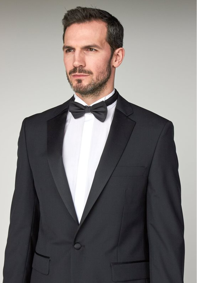 Scott By The Label Classic Jacket Plain Black Tie SS1541J1  -1